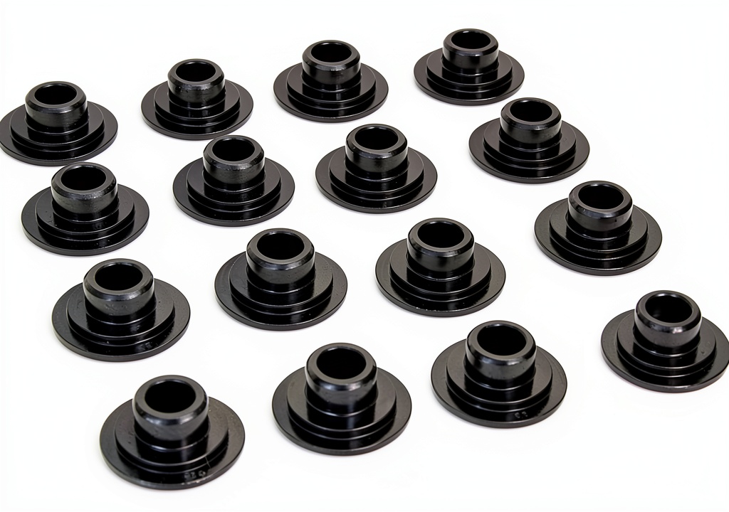 Comp Cams spring retainer installed in a performance engine