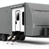 Patuibe RV Trailer Cover 22-24 FT Grey Model 1 Heavy Duty Waterproof-0
