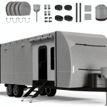 Patuibe RV Trailer Cover 20-22FT Grey Waterproof UV-0