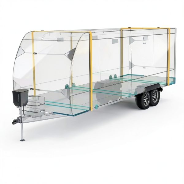 Patuibe RV Trailer Cover 22-24 FT Grey Model 1 Heavy Duty Waterproof-5