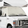 RV windshield cover EXCELFU RWC159753 Silver Full‑Coverage Waterproof-0