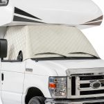 RV windshield cover EXCELFU RWC159753 Silver Full‑Coverage Waterproof-0