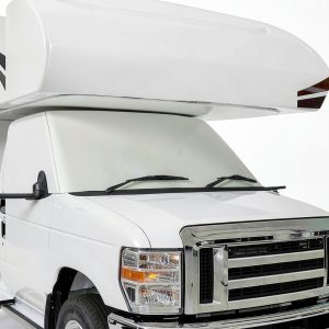 Mofeez RV Windshield Cover White Thin Section Waterproof Fit for Class-0