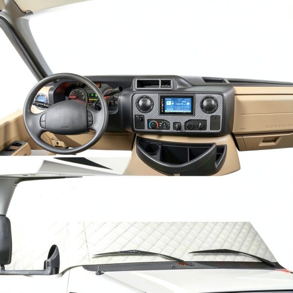 RV windshield cover EXCELFU RWC159753 Silver Full‑Coverage Waterproof-5