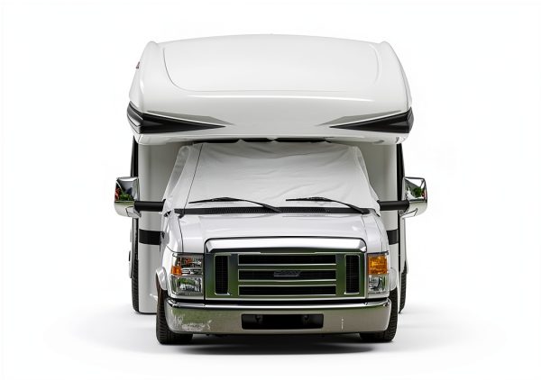 Mofeez RV Windshield Cover White Thin Section Waterproof Fit for Class-2