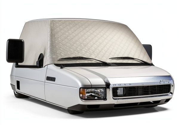RV windshield cover EXCELFU RWC159753 Silver Full‑Coverage Waterproof-6