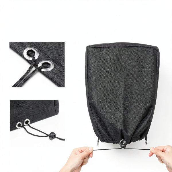 Skoutag RV Tongue Jack Cover 600D Waterproof Oxford with Pull Rope-3