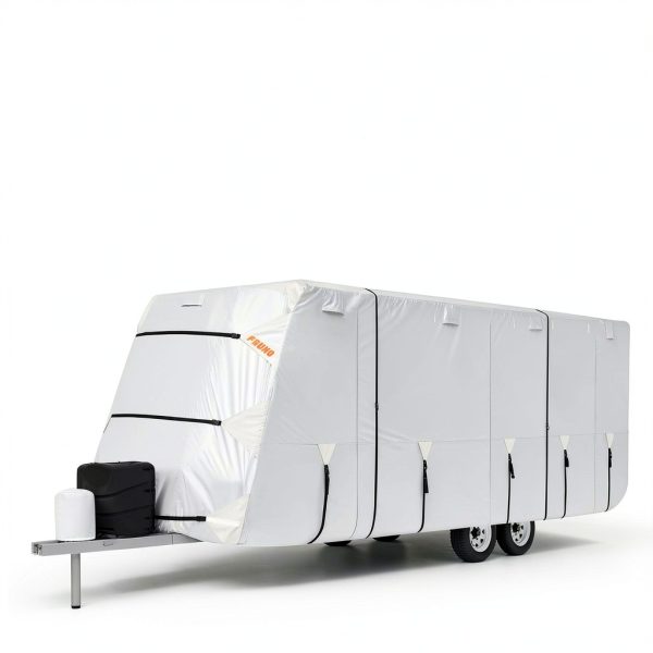 Oxford Fabric Trailer Cover FRUNO 24-27" with Jack and Tire Protection-5