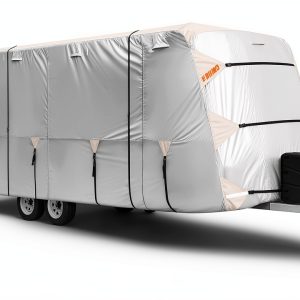 Oxford Fabric Trailer Cover FRUNO 24-27" with Jack and Tire Protection-0