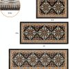 3-Piece Kitchen Rugs, Non-Slip & Washable Floor Mats, Water-Absorbent Area Pad, Standing Desk Mat for Office, Home, Doorway, Laundry, Kitchen Accessories (Grey)-1