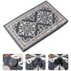 3-Piece Kitchen Rugs, Non-Slip & Washable Floor Mats, Water-Absorbent Area Pad, Standing Desk Mat for Office, Home, Doorway, Laundry, Kitchen Accessories (Grey)-3